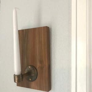 Old Teak (1940&#39;s) Candle Holder ~ Set of 2 . A Touch of class for any room