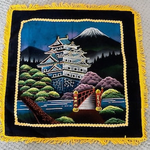 40’s〜50’s Souvenir pillow case Vtg. 1940s 1950s Black Hills of South Dakota Souvenir PILLOW