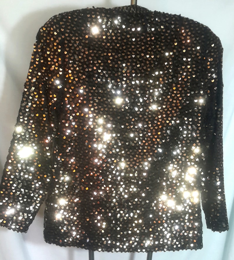 size smallmed Vintage copper sequined outer coverin excellent condition