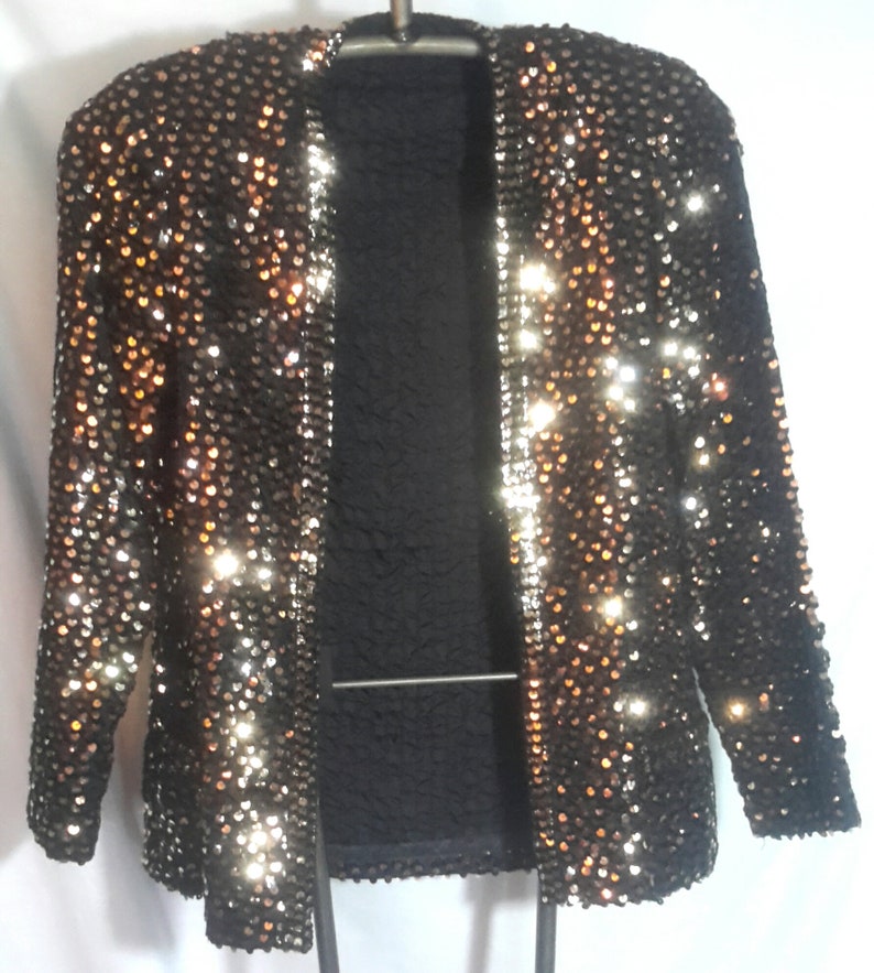 size smallmed Vintage copper sequined outer coverin excellent condition