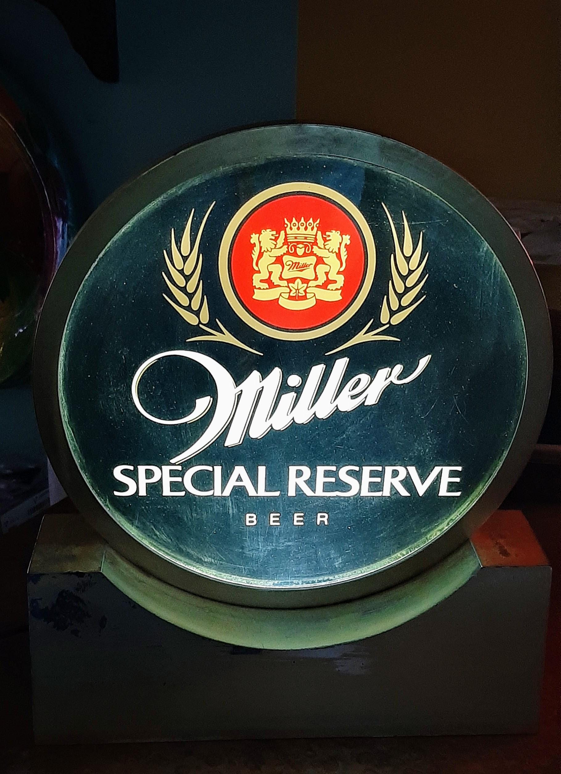 70s Miller Special Reserve Ad Lite With Bass Colored Bottom