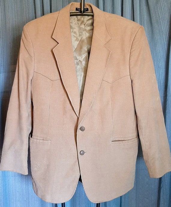 Beige corduroy jacket mens best sale