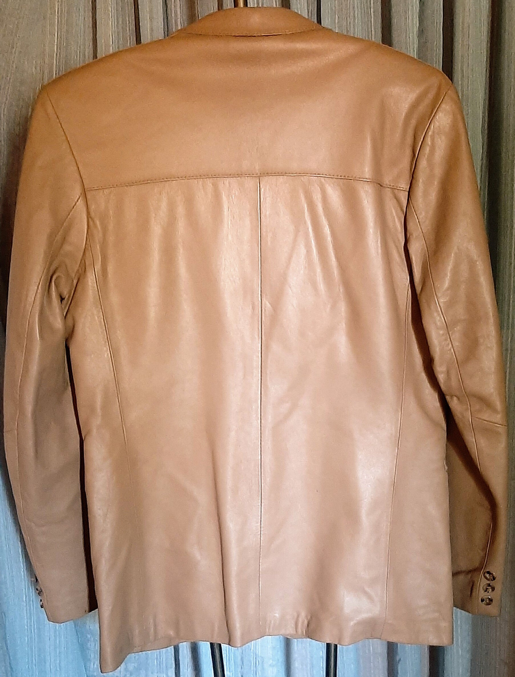 Blazer En Cuir Vintage Ericson De Suède - Taille 40 - Marron Classique Pour Homme