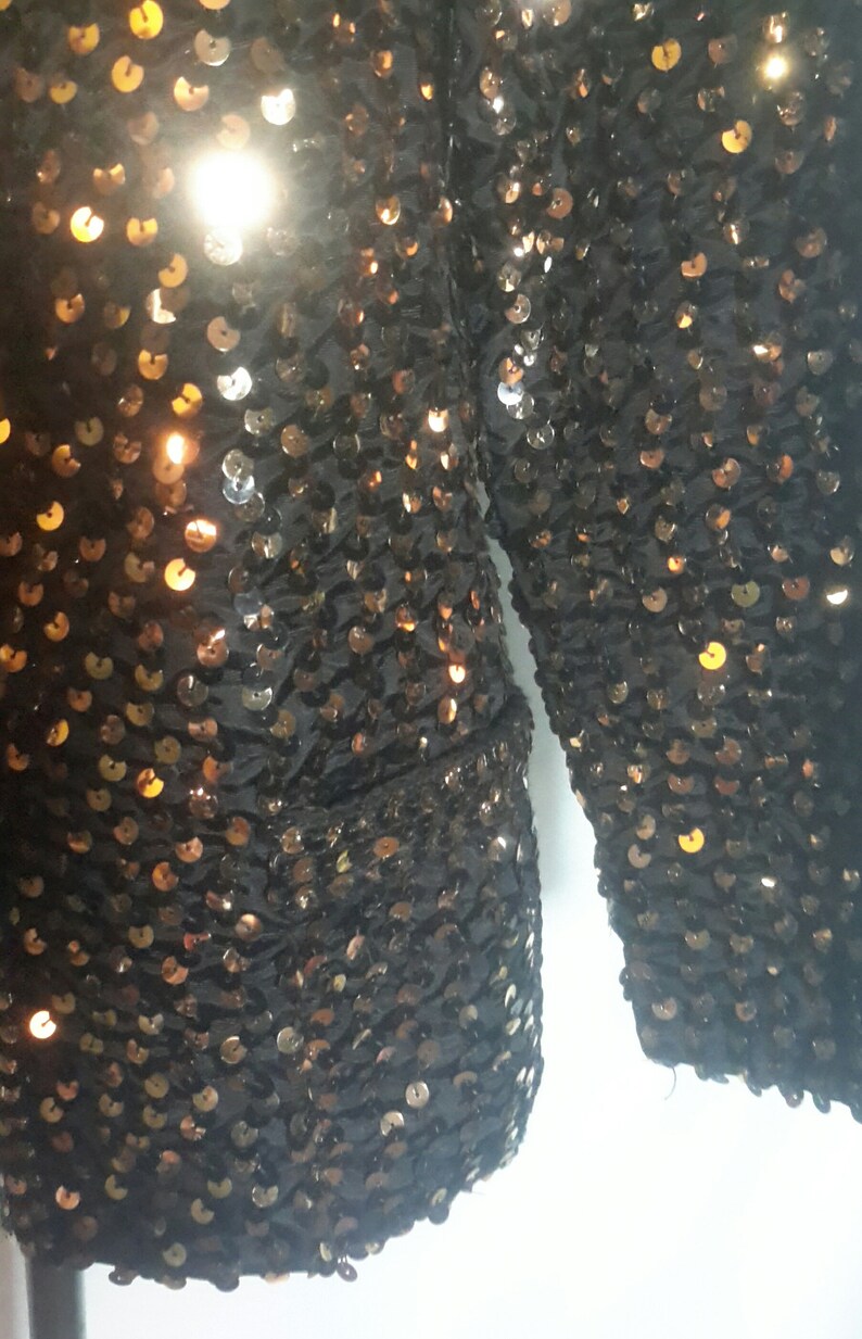 size smallmed Vintage copper sequined outer coverin excellent condition