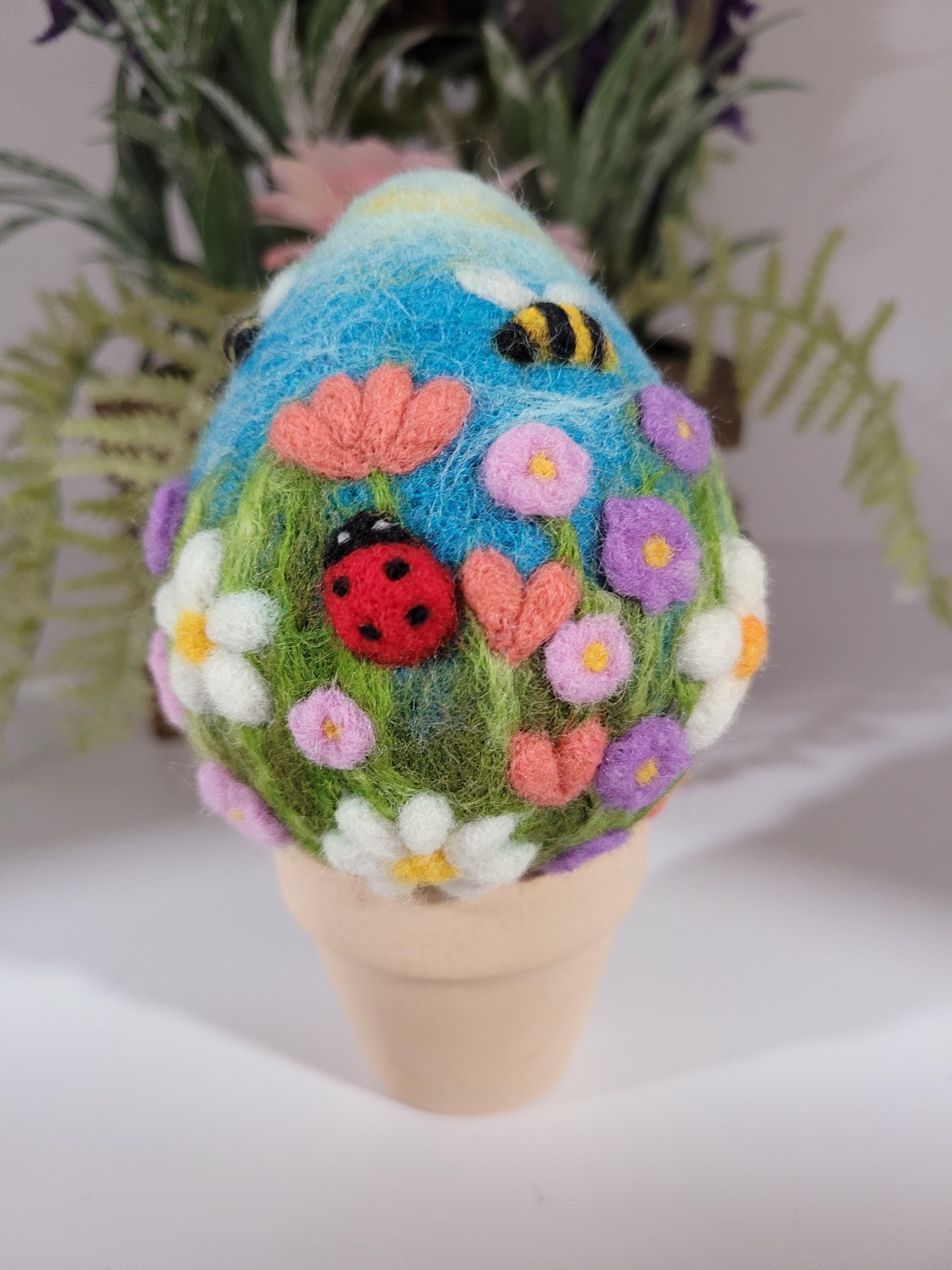 Needle Felted Easter Egg - Etsy