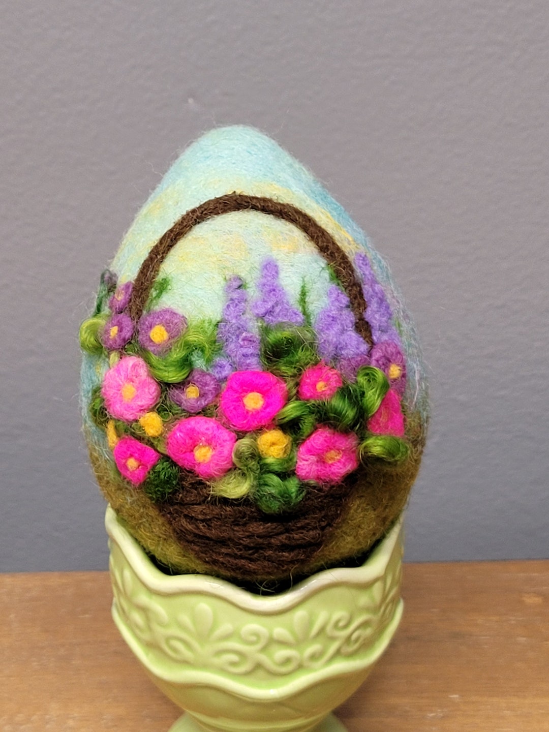 Needle Felted Easter Egg - Etsy