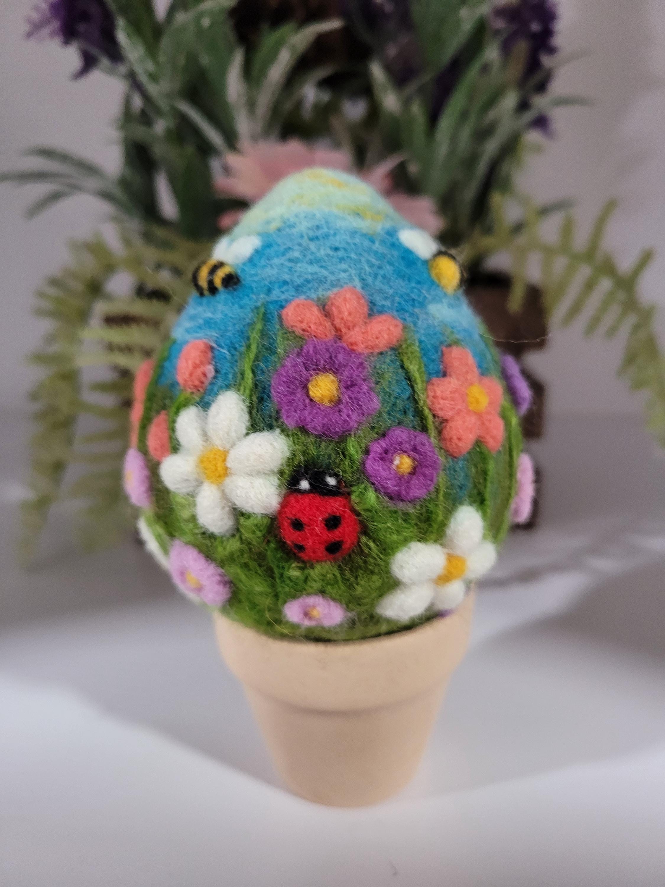 Needle Felted Easter Egg - Etsy