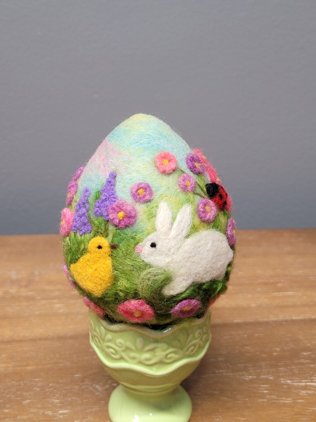Needle Felted Easter Egg - Etsy