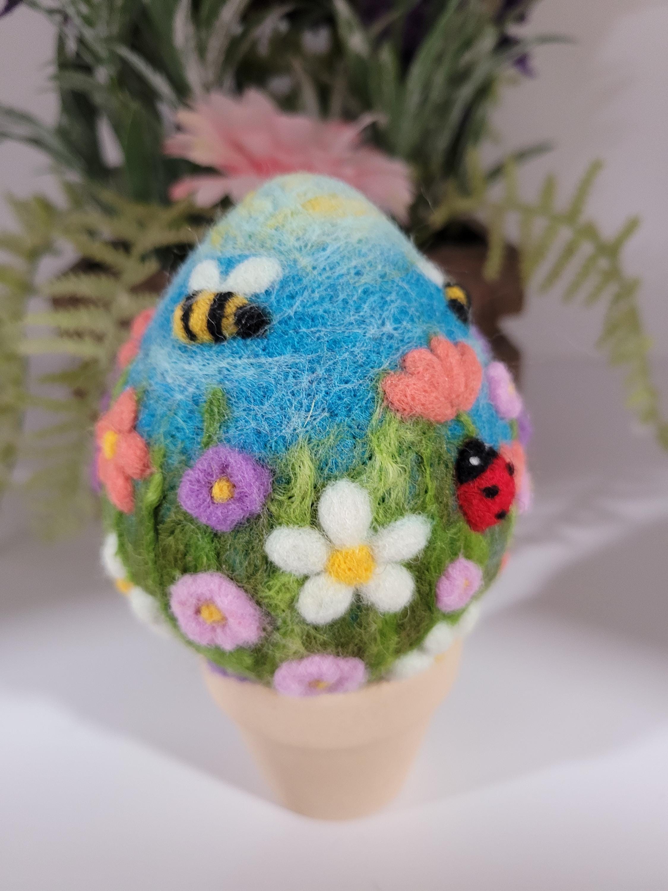 Needle Felted Easter Egg - Etsy