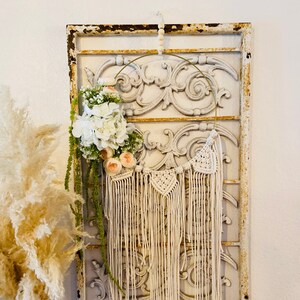 Floral Hydrangea & Peony Macrame Wreath
