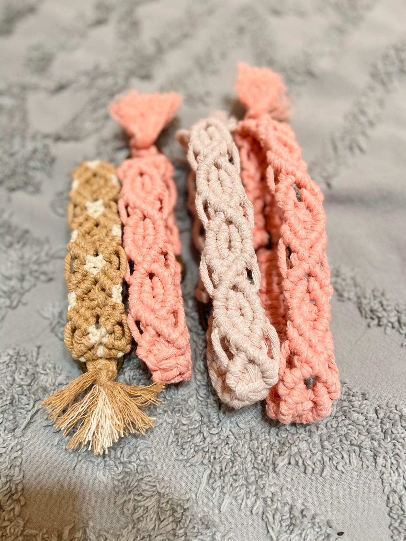 Adjustable Macrame Dog Collar Etsy