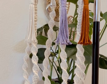 Macrame Tassel Dog Leash - Customizable Boho Pet Leash