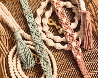 diy macrame dog collar