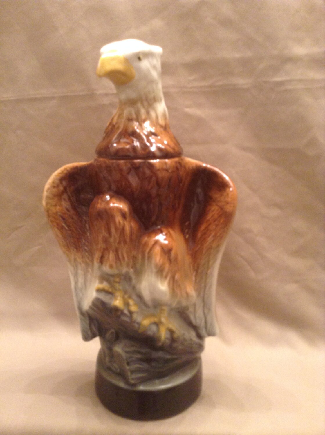 Vintage 1966 Jim Beam American Bald Eagle Whiskey Decanter
