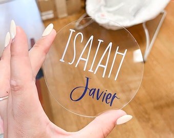 Acrylic Baby Name Announcement Baby Hospital Sign Acrylic Baby Name Sign Personalized Sign Nursery Name Sign Birth Photo Prop Baby Shower