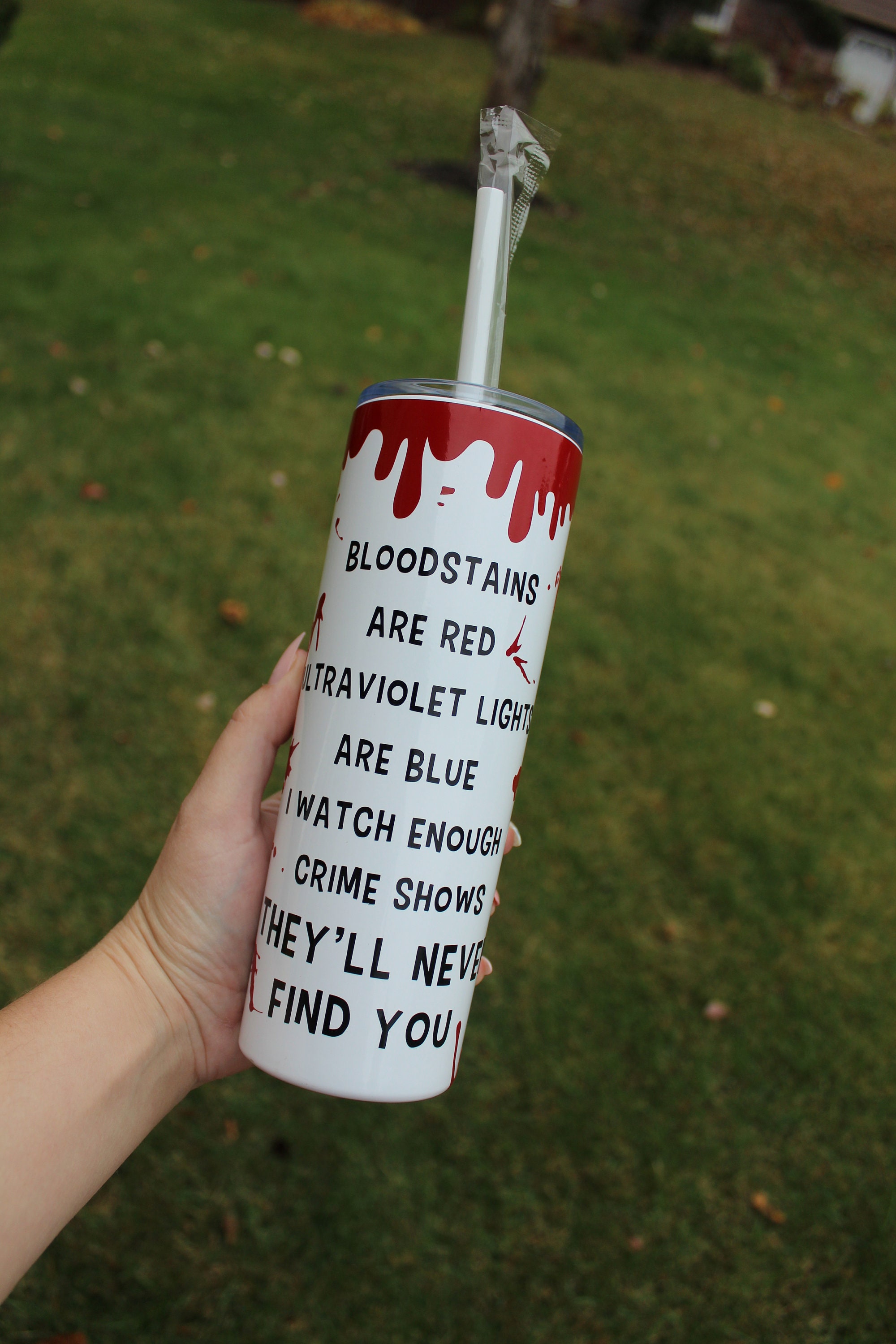 Talk Murder to Me Glittered Acrylic Bookmark – M4 Tumblers and More