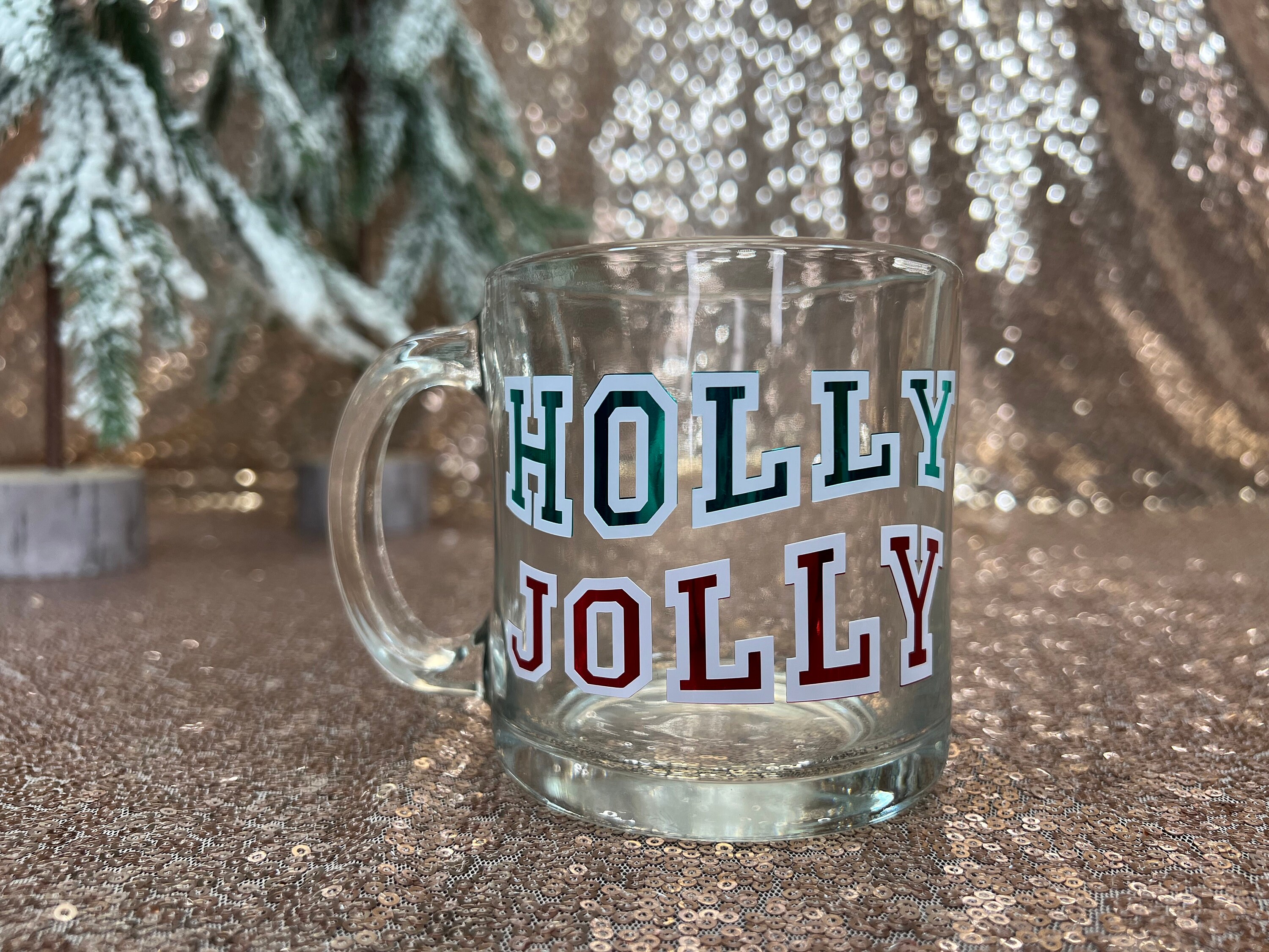 Winter Holly Initial Mug - Every Letter Available – Shop Making Waves