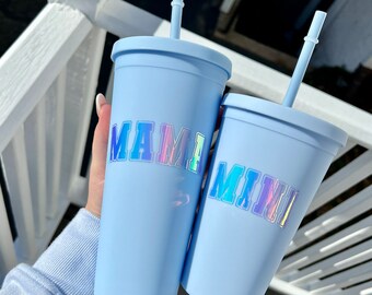 Mama and Mini Matching Tumblers | Matte Smooth Mommy & Me Matching Cups | Custom Drinkware Personalized Cups with Personalization