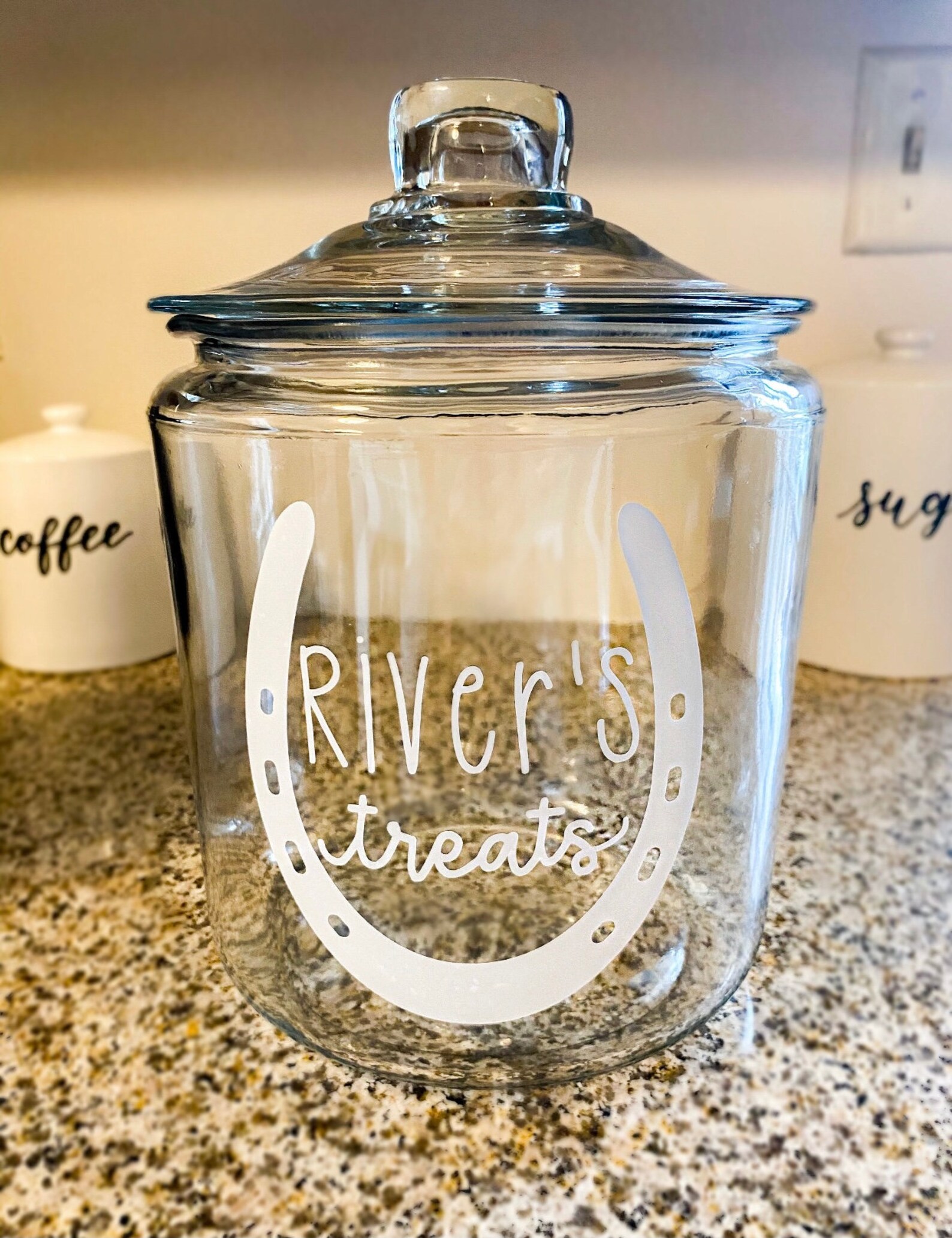 DECAL ONLY Personalized Horse Treat Decal Horse Treat Jar Etsy
