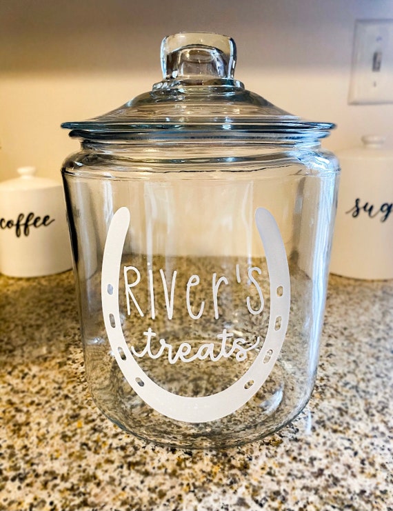 DECAL ONLY Personalized Horse Treat Decal Horse Treat Jar Etsy