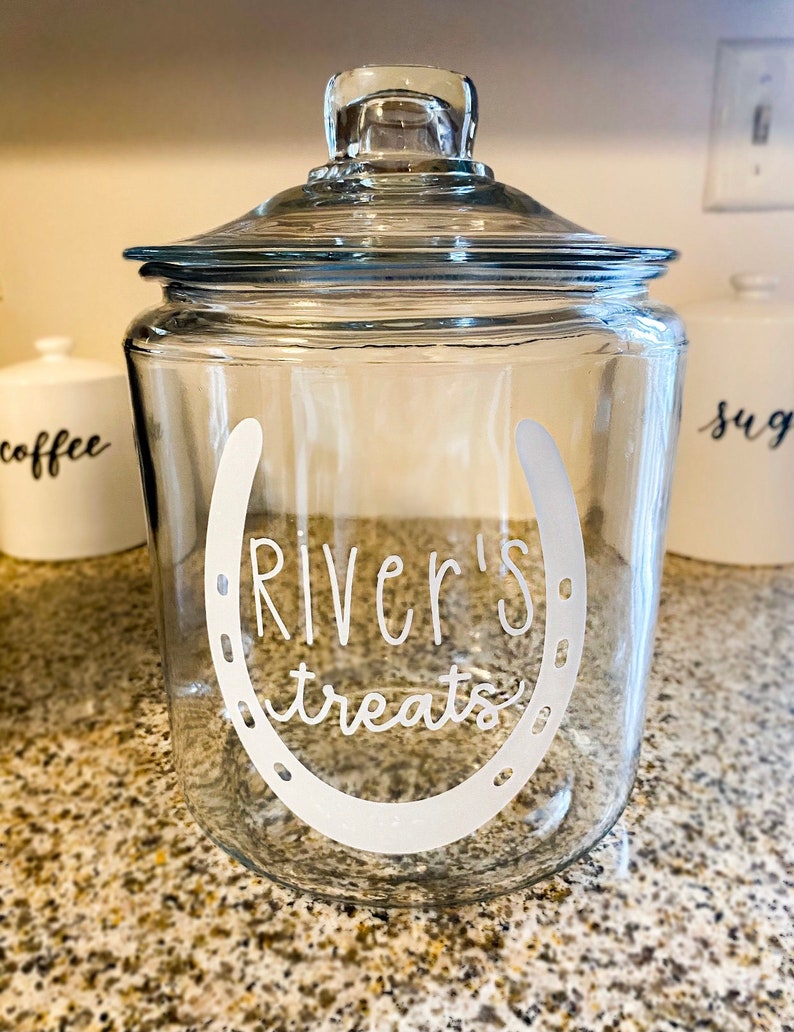 Personalized Horse Treat Decal Horse Treat Jar Etsy