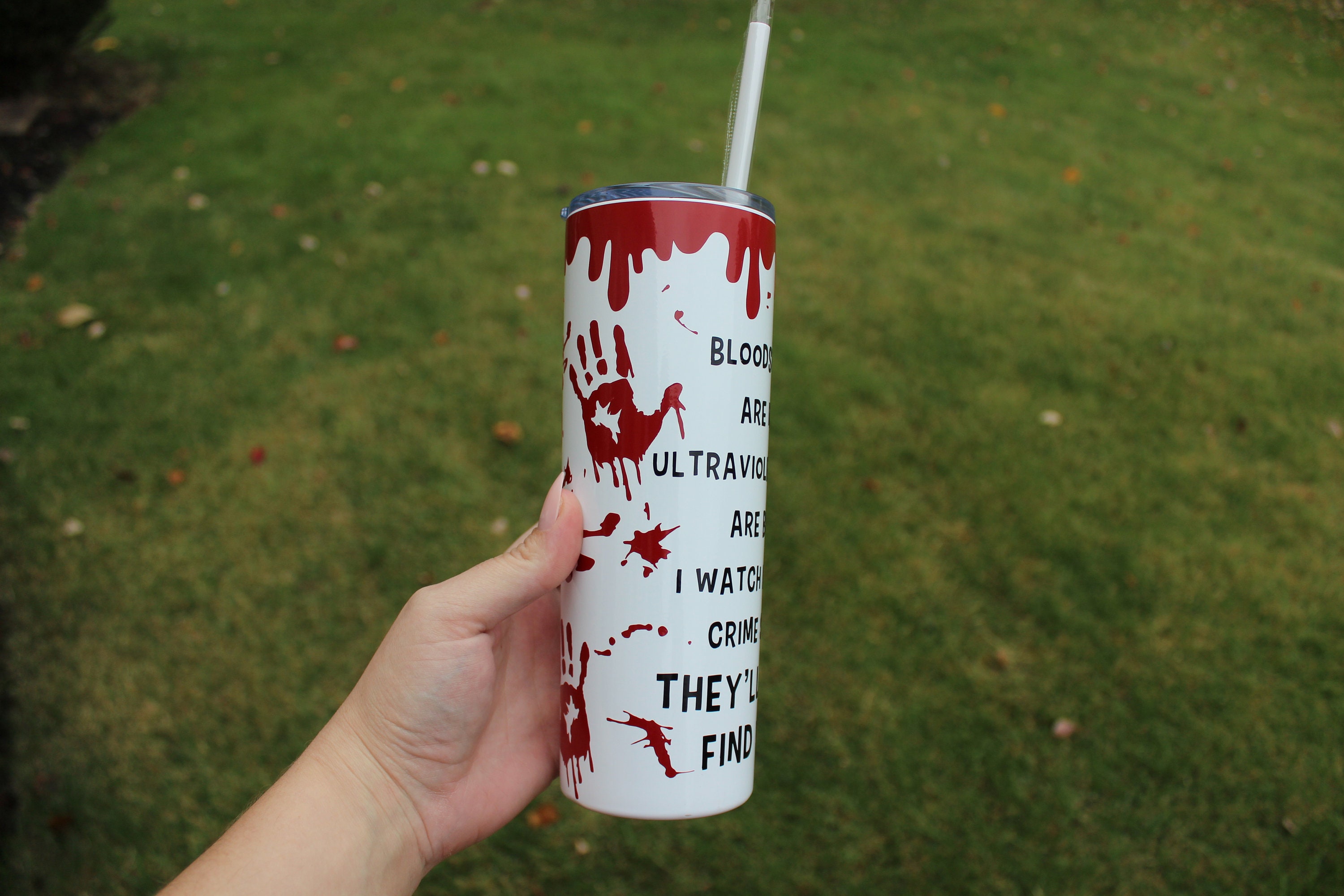 True Crime is my Valentine Tumbler – Because Coffee Shop