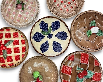 Recipientes vintage para tartas: a elegir, tarta de cereza, tarta de arándanos, tarta de manzana, piezas de repuesto