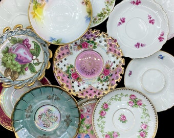 Orphan Saucers | PORCELAIN China Saucers Bulk Saucers | Replacement Pieces | Saucers Only