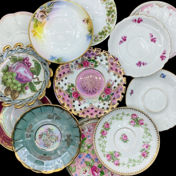 Orphan Saucers | PORCELAIN China Saucers Bulk Saucers | Replacement Pieces | Saucers Only