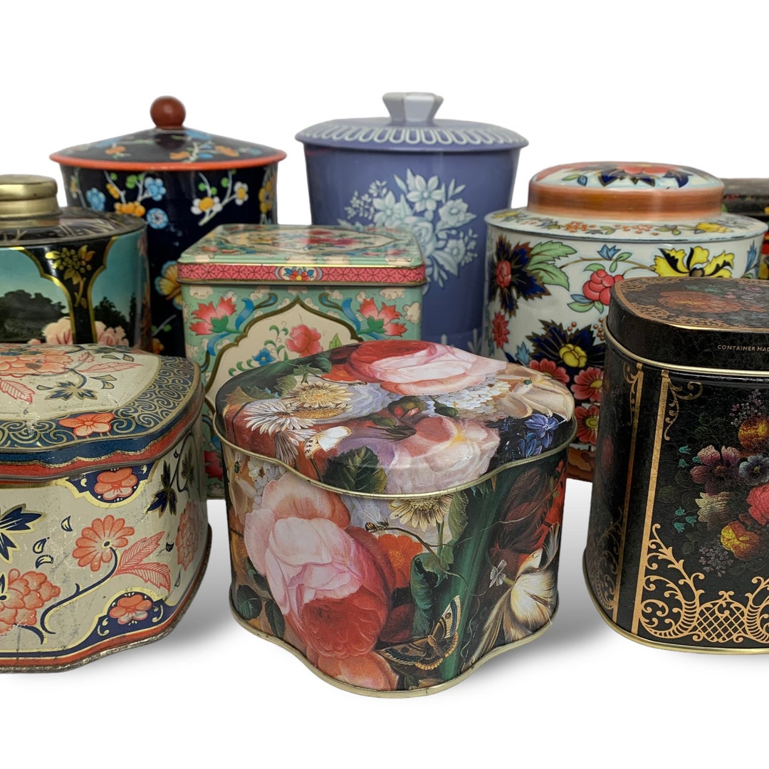 * vintage tin box ❀ おうち ティン缶 vintage tin box ❀ おうち ティン缶