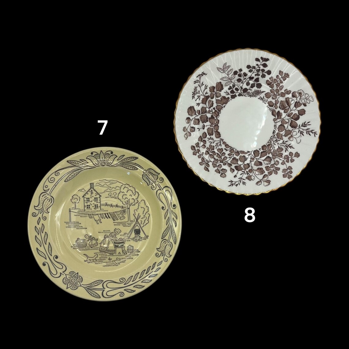 7” Vintage Mismatched Dessert Plates -mix and Match Small Plates - Tea ...
