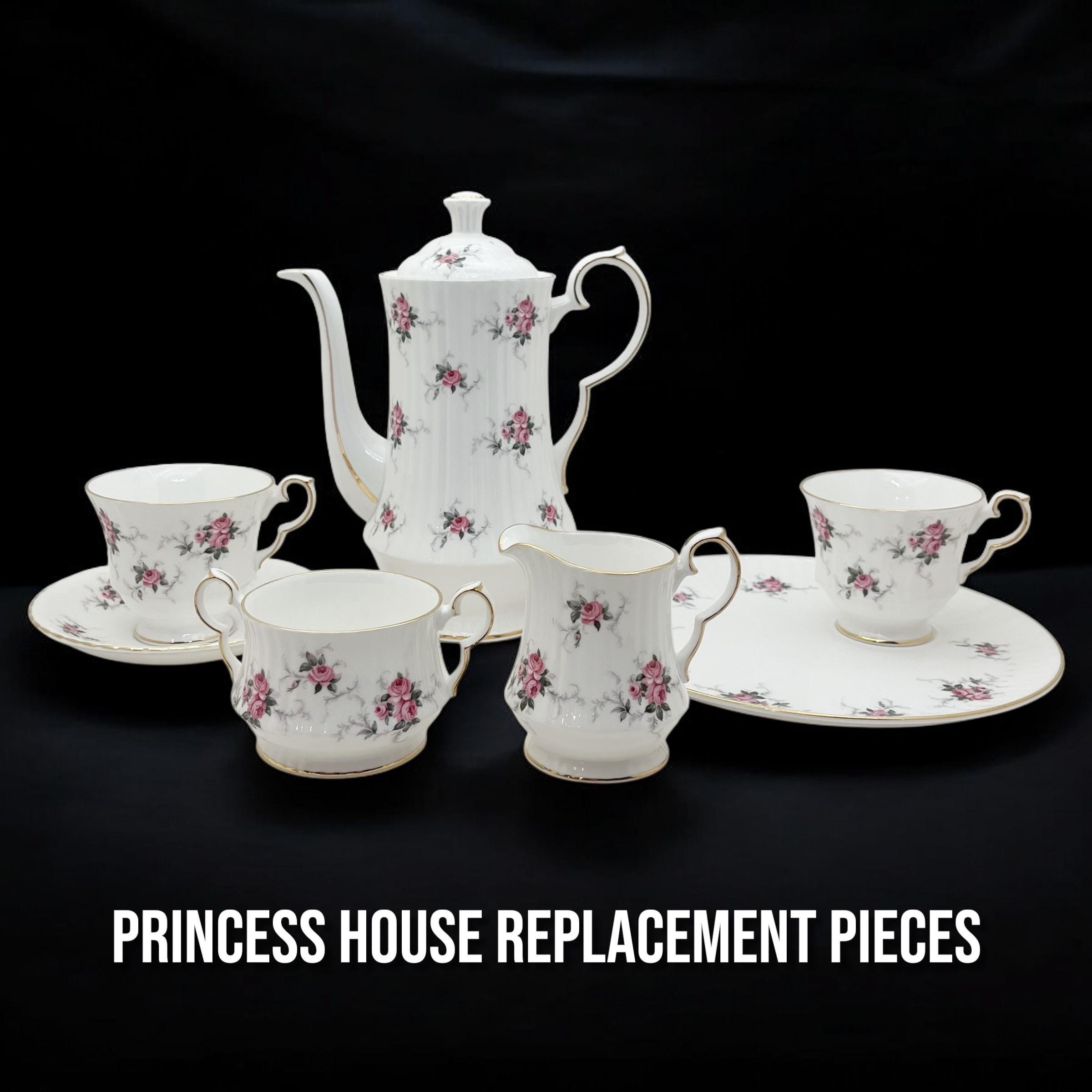 【C H Hattersley】 エドワーディアンのティーセット 3点 Vintage Hammersley Bone China Floral Tea Cup and Saucer Set