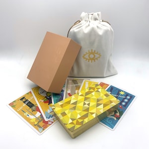 Madam Clara présente The Midcenturian Tarot 2e édition + pochette, RWS abstrait moderne