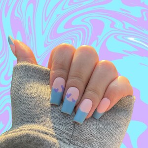 Baby Hearts Press On Nails