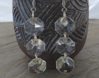 vintage chandelier crystal earrings