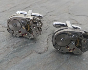 watch movement cufflinks