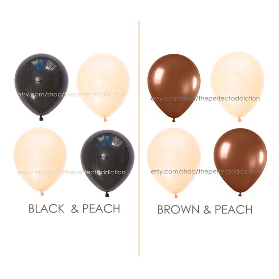 12 Peach Mixed Color Latex Balloons Premium Quality Etsy