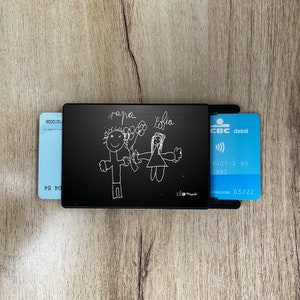 Porte carte idée cadeau papa - protection skimming - fête des pères - Etui cartes bancaires - papa - beau-père - papa bonus