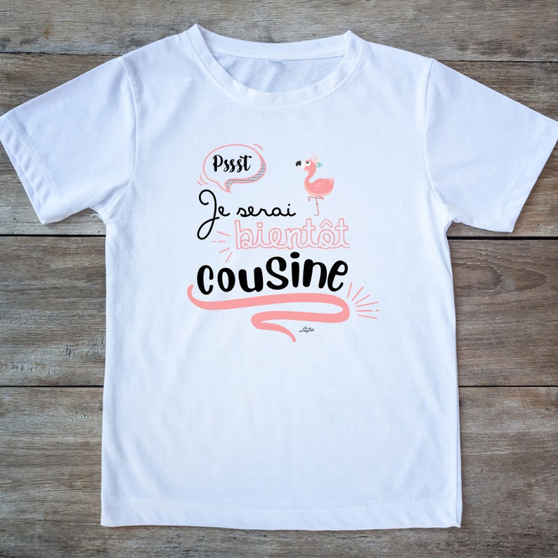 Annonce grossesse Cousin cousine t-shirt je serai bientôt cousin je serai bientôt cousine Cousine