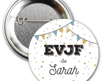 Badge EVJF vrijgezellen meisje