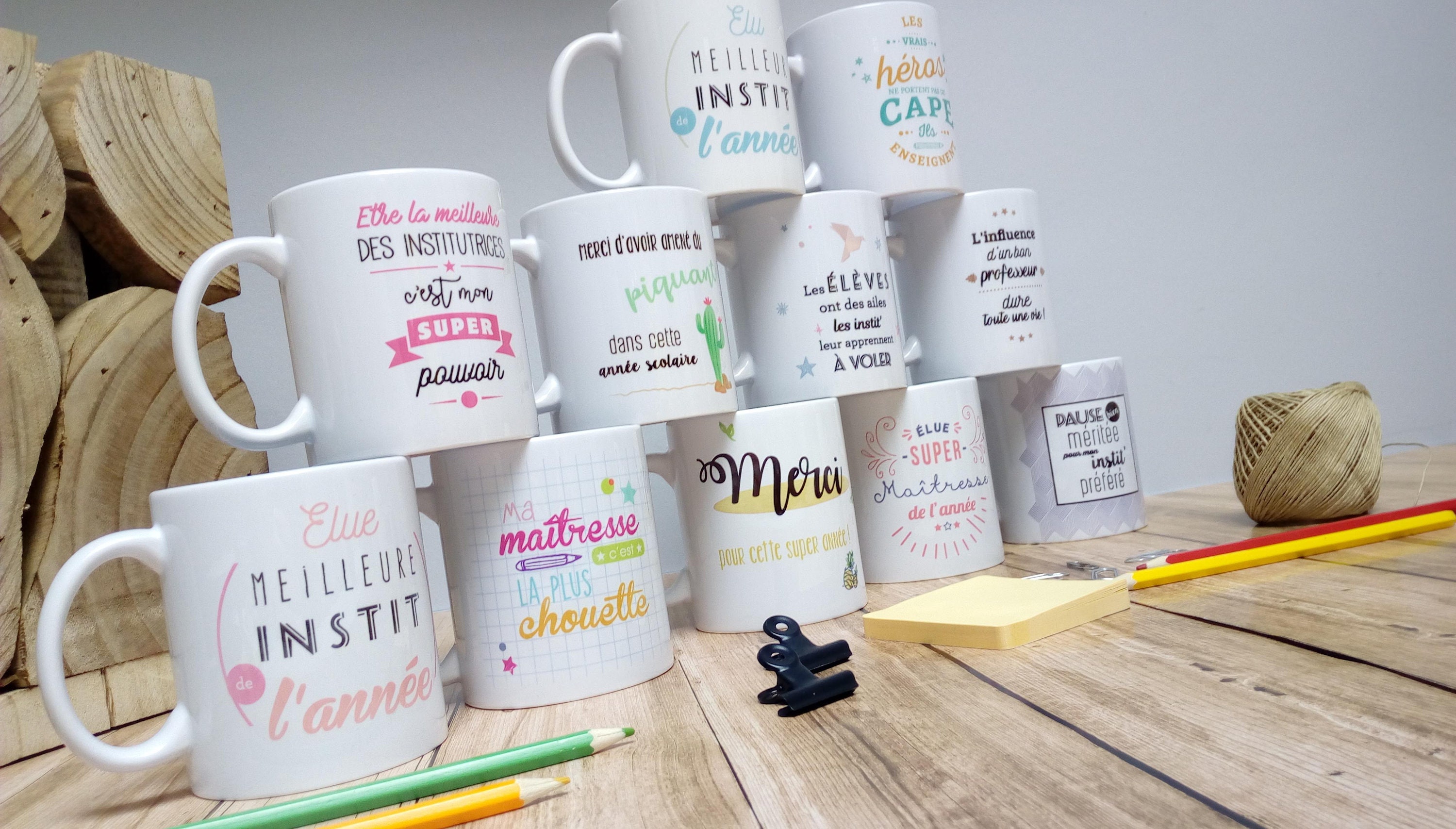 Mug Meilleur Instit Vert - Institutrice Instituteur Idée Cadeau Année Scolaire