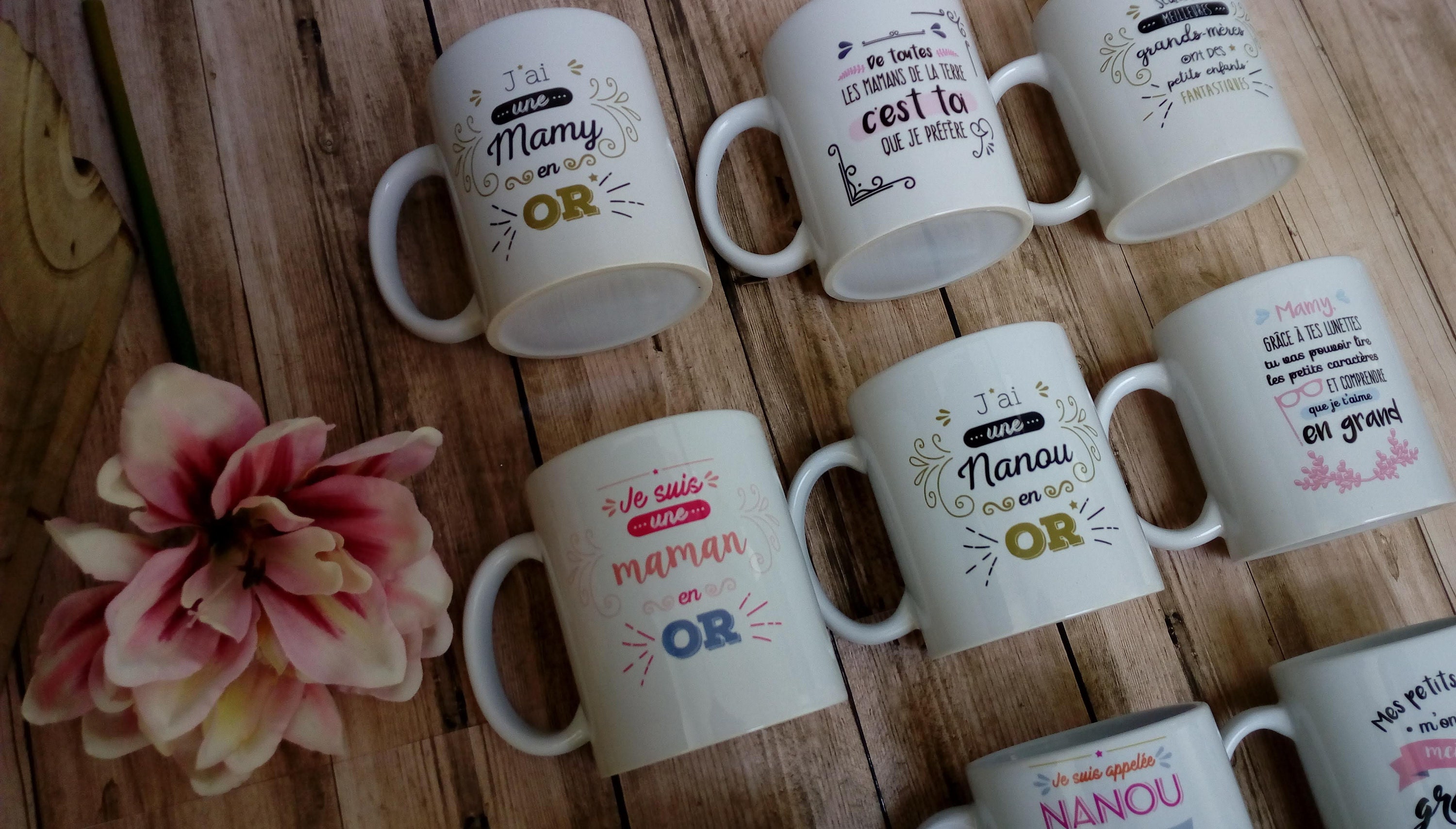 Mug Pour Maman, Grand-Mère, Nanou, Mamy - Tasse