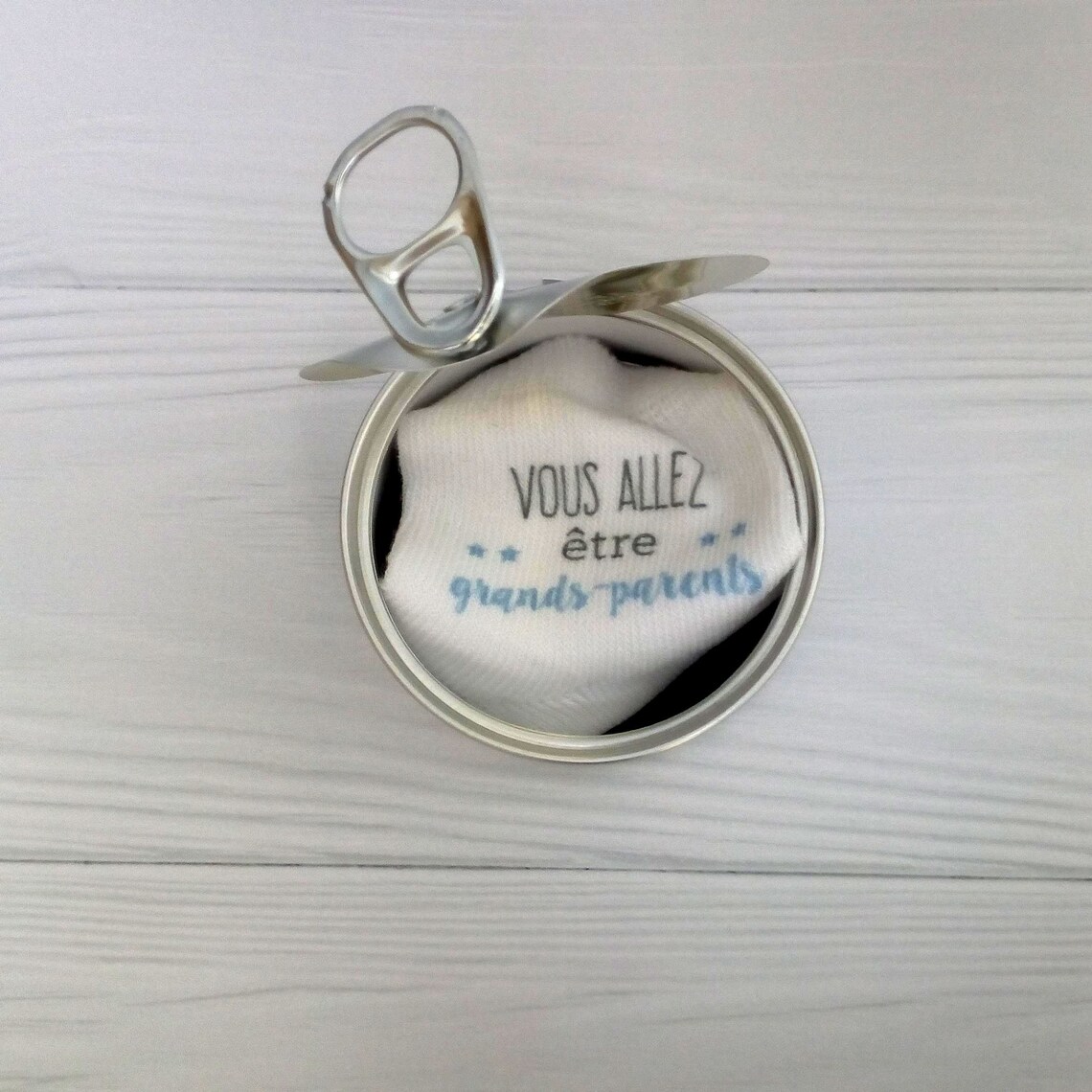 Annonce grandsparents grossesse Boite de conserve avec Etsy France