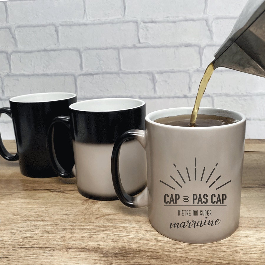 Mug Magique Demande de Marraine - Cap ou Pas Cap d'être Ma Super ?