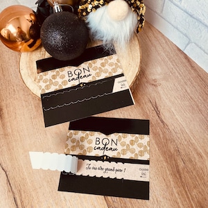 Bon cadeau noir annonce grand-père