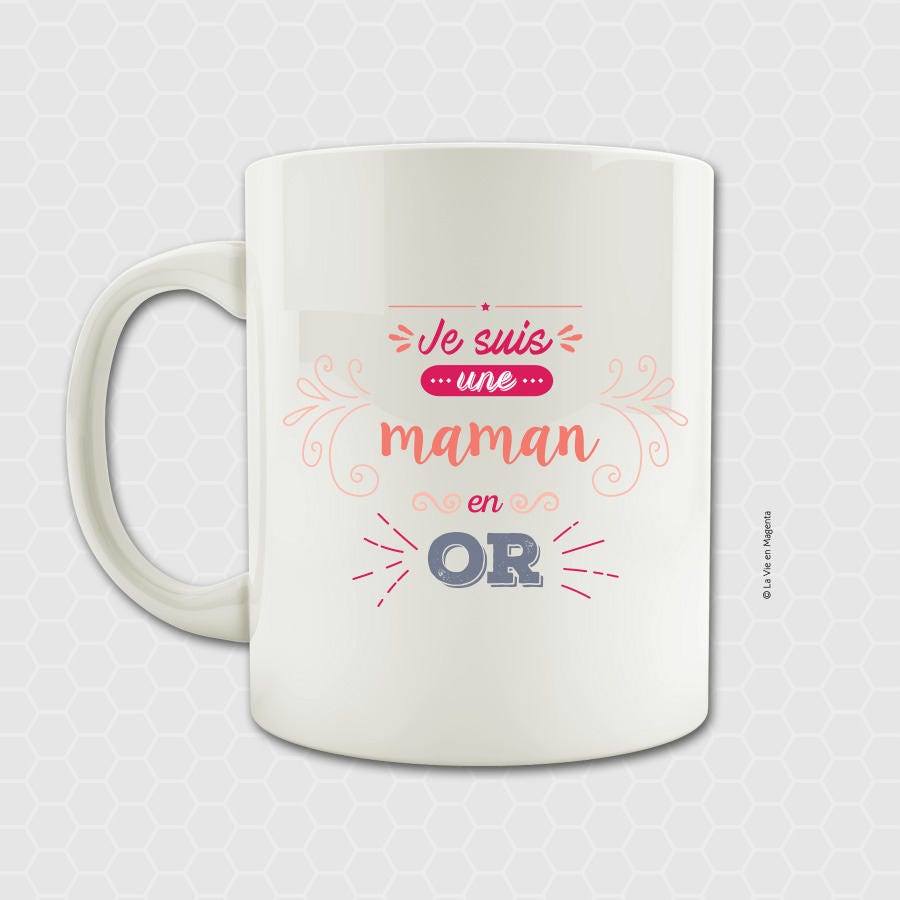 Mug Maman en Or - Tasse Pour Maman