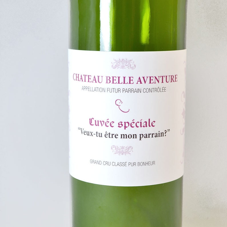 Etiquette bouteille Grands parents Vous allez être Etsy France