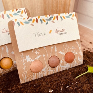 Regalo per gli ospiti per nascita, battesimo, comunione - natura - scatola regalo bomba di semi - ecologico - souvenir di ringraziamento per neonati e bambini