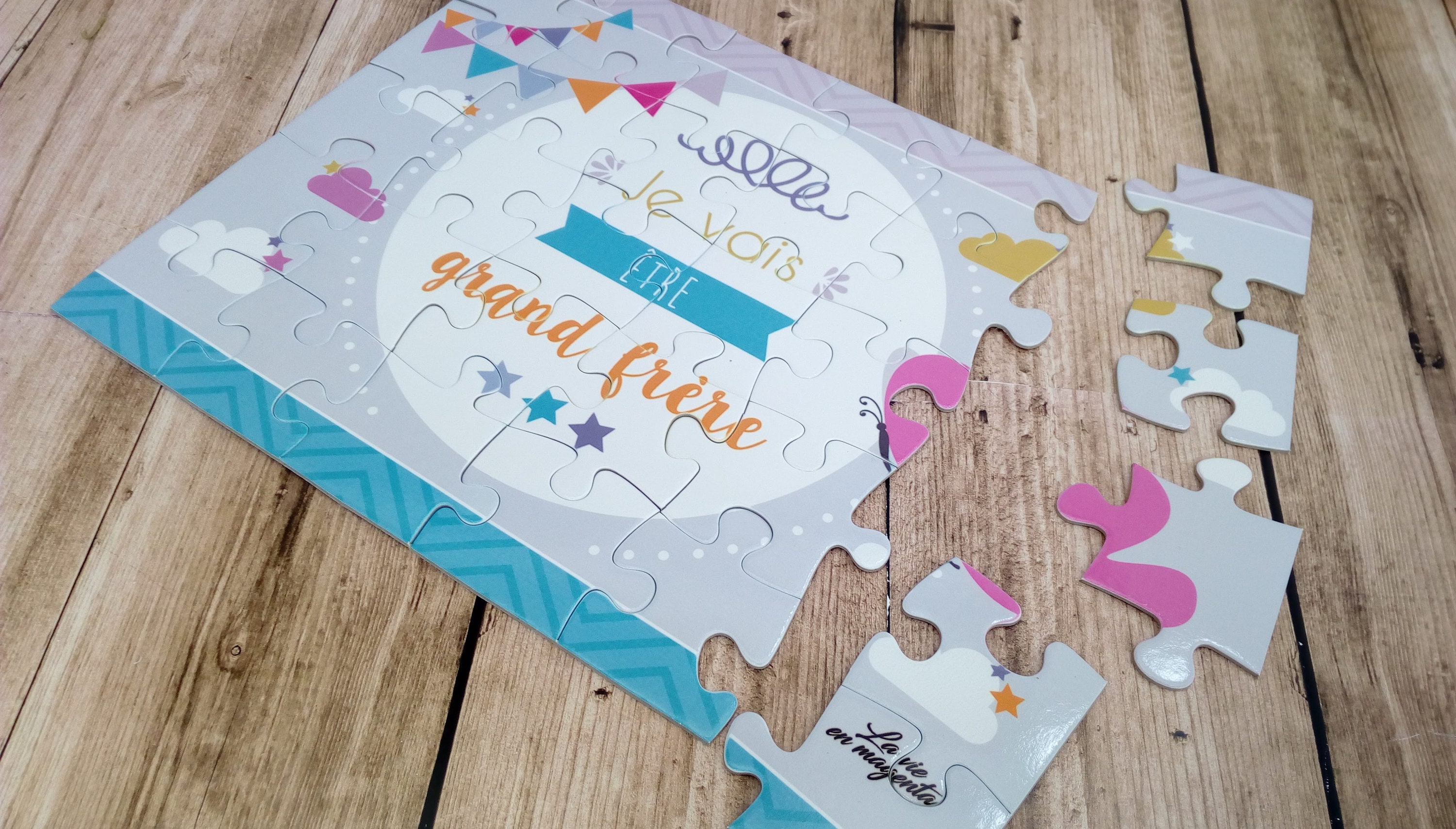 Grand frère grande soeur Puzzle annonce grossesse Je | Etsy