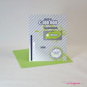 Godfather Pregnancy Announcement Scratch-Off Card – Lottery Ticket Style – Will You Be My Godfather?
